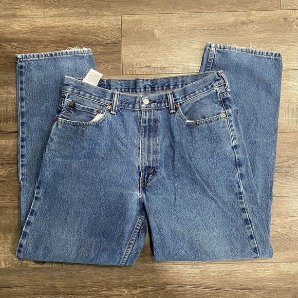 Levis 550 Relaxed Fit Tapered Leg Jeans mens Sz 36 x 32 Medium Wash - Picture 1 of 8